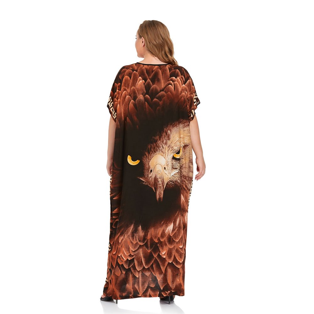 2021 Hot selling animals style women caftan kaftan muslim long maxi women wowans dress women's skirts dresses islamic clothing