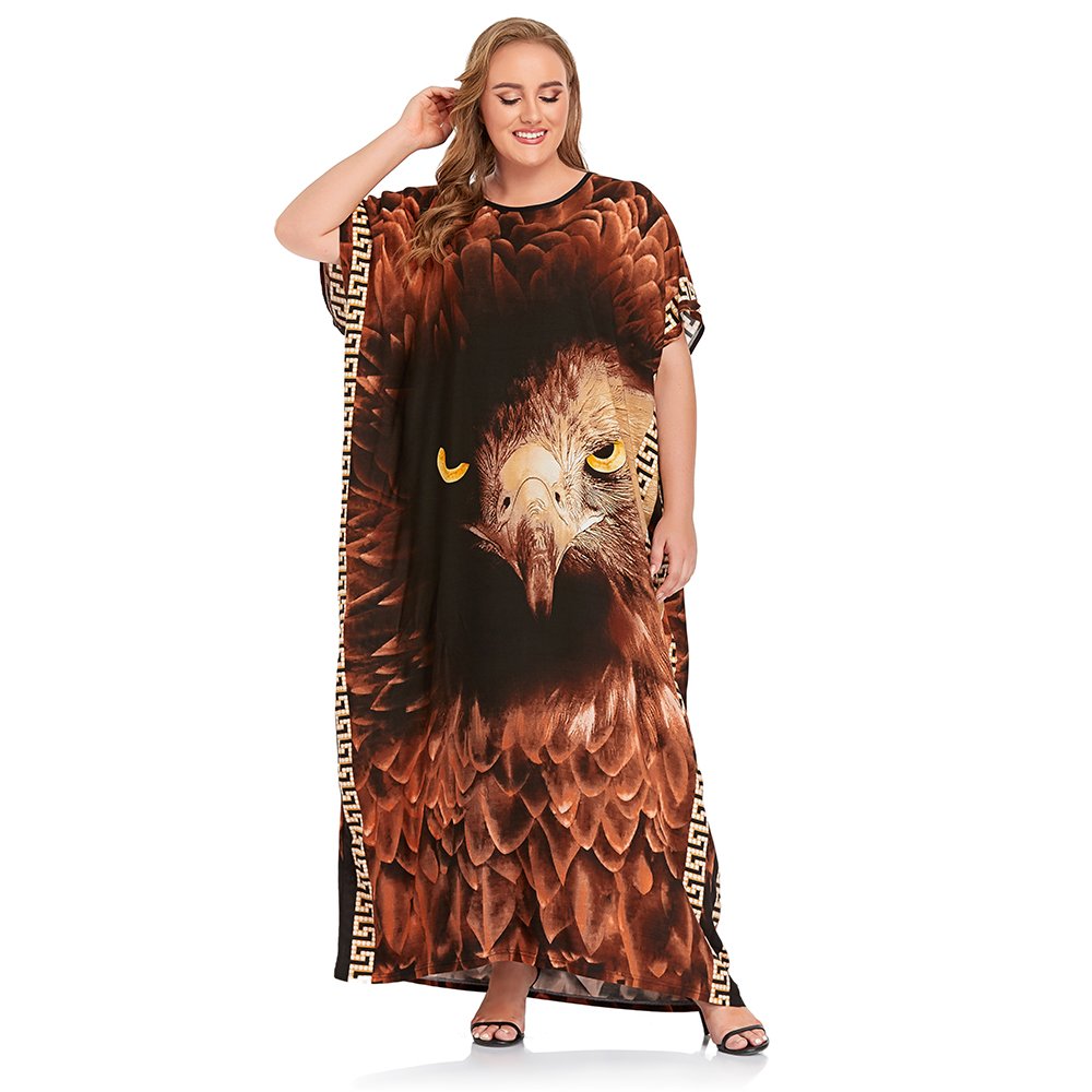 2021 Hot selling animals style women caftan kaftan muslim long maxi women wowans dress women's skirts dresses islamic clothing