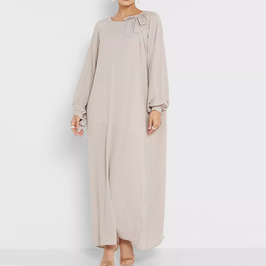 2023 New Arrival Loose Abaya Daily Design Muslim Casual Dresses Women Maxi Long Dress