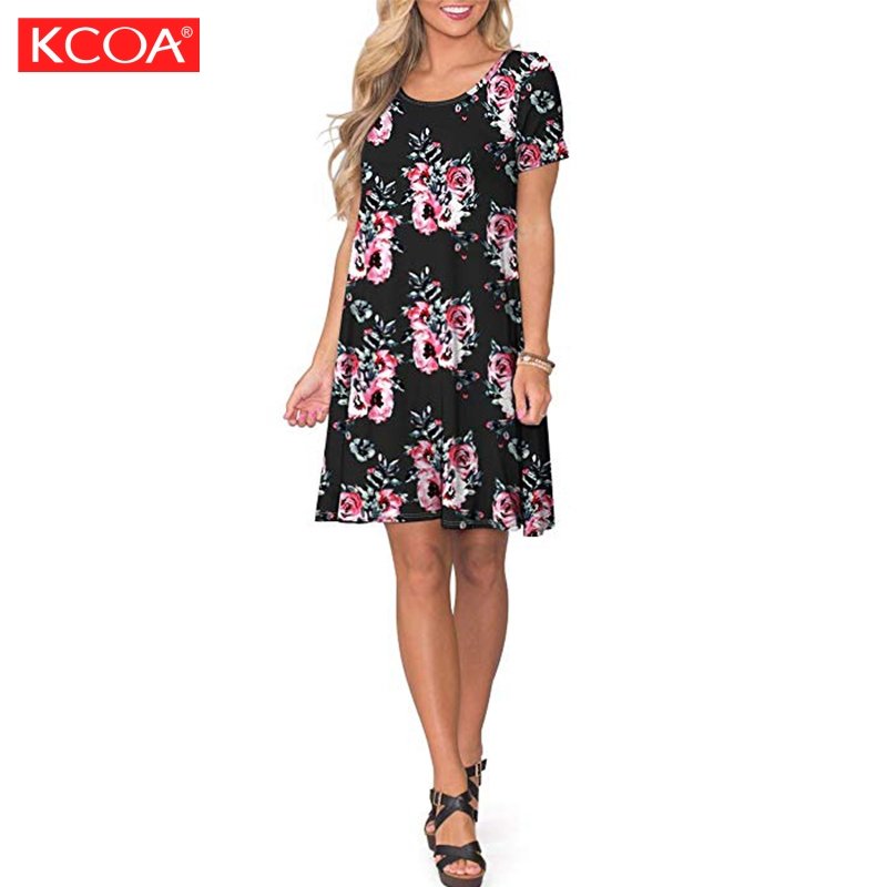 Fashion Casual Brown Maxi Floral Print Womens Clothing One-Piece Dress For Women