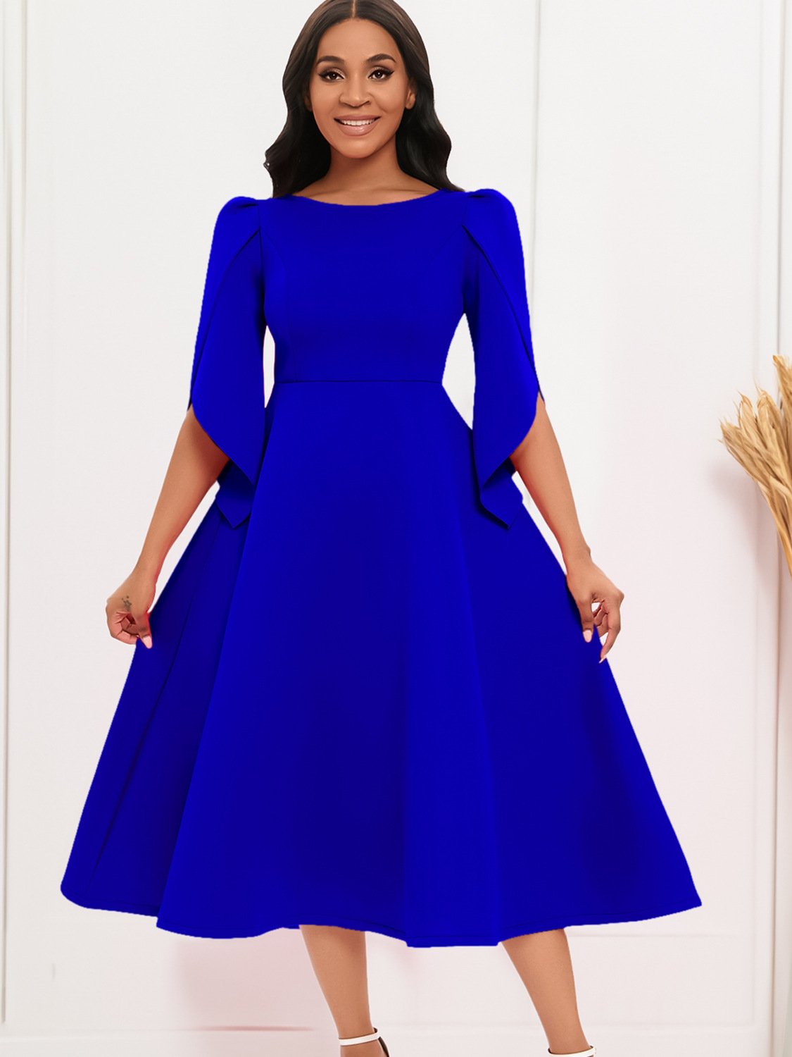 New women's clothing ladies party evening dresses temperament elegant fashion banquet skirt swing skirt african women dress