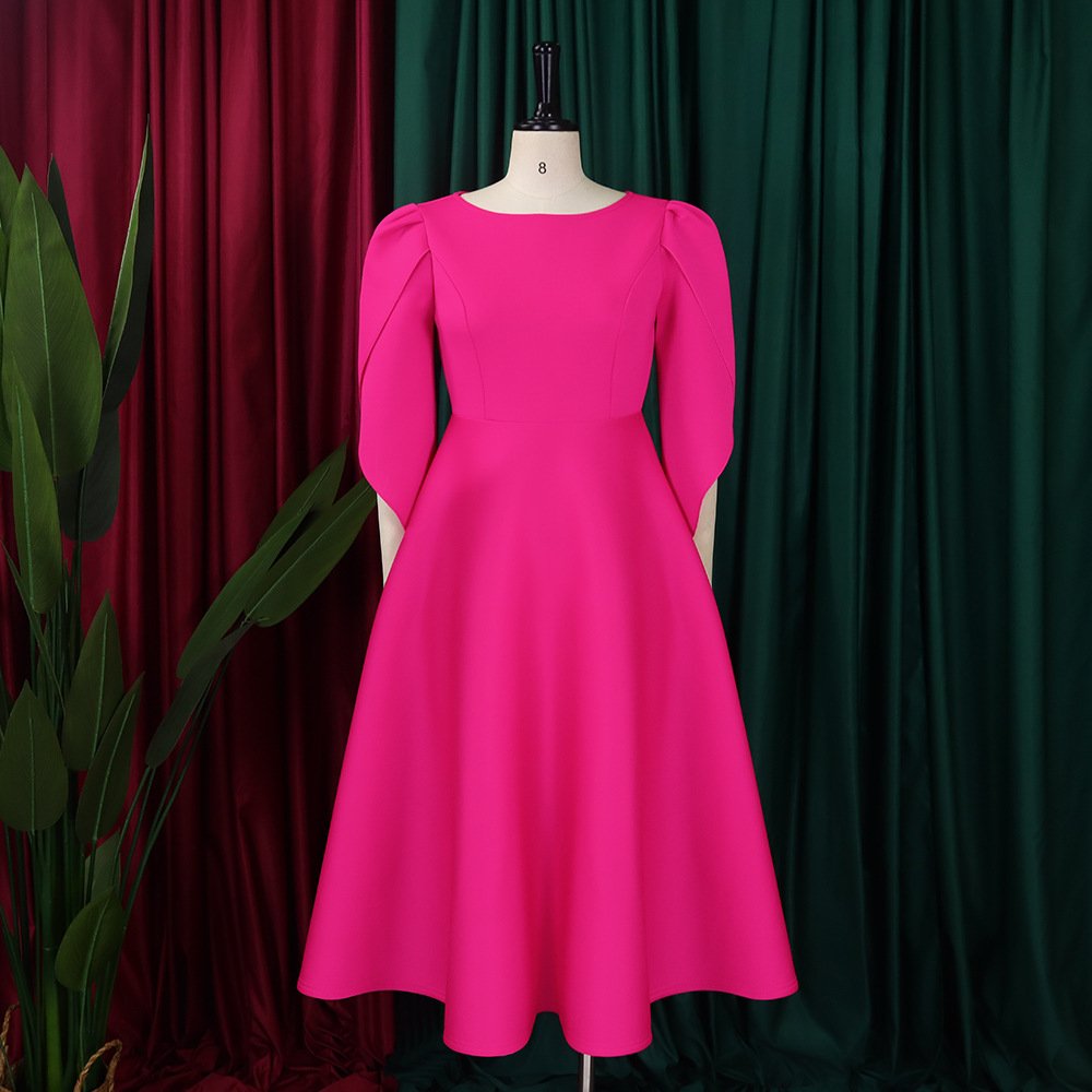 New women's clothing ladies party evening dresses temperament elegant fashion banquet skirt swing skirt african women dress