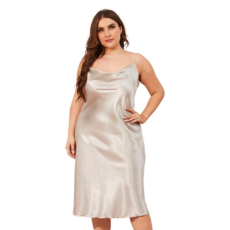 Summer Solid Women's Nightgown V-neck Chemise Night Wear Dress Cami Nightgowns Women Cami Sleeping Dress