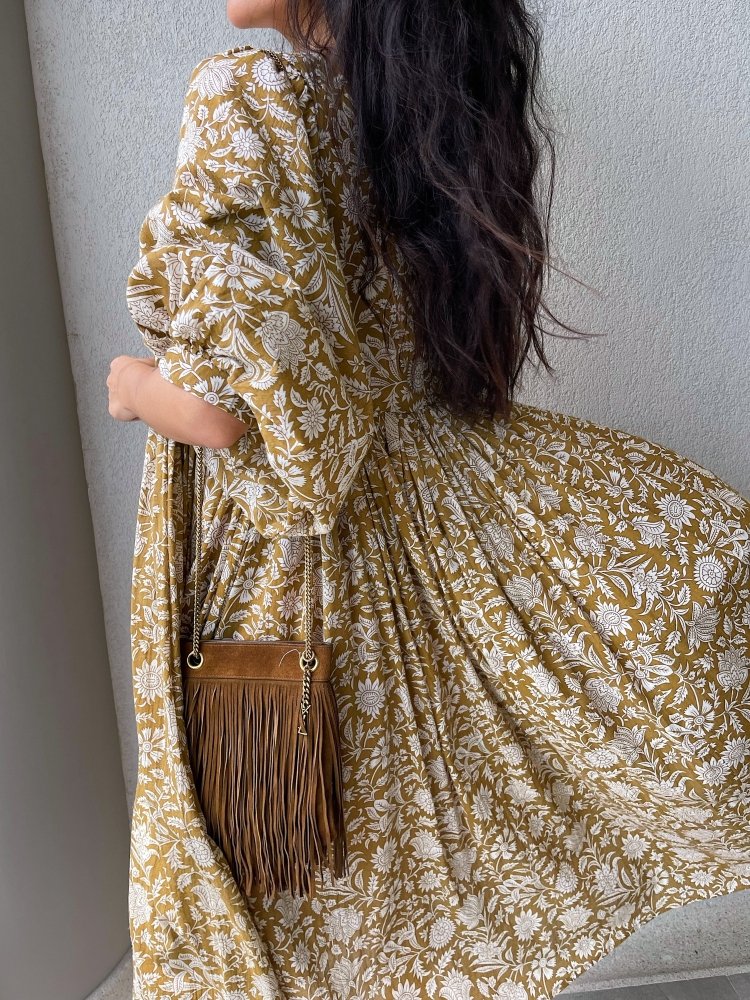 samden women high quality Sustainable cotton Floor Length applique dresses casual summer