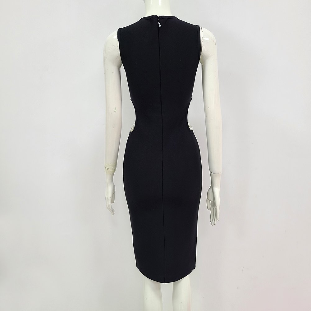 New Arrival Summer Beading Women Celebrity Evening Party Bodycon Dress