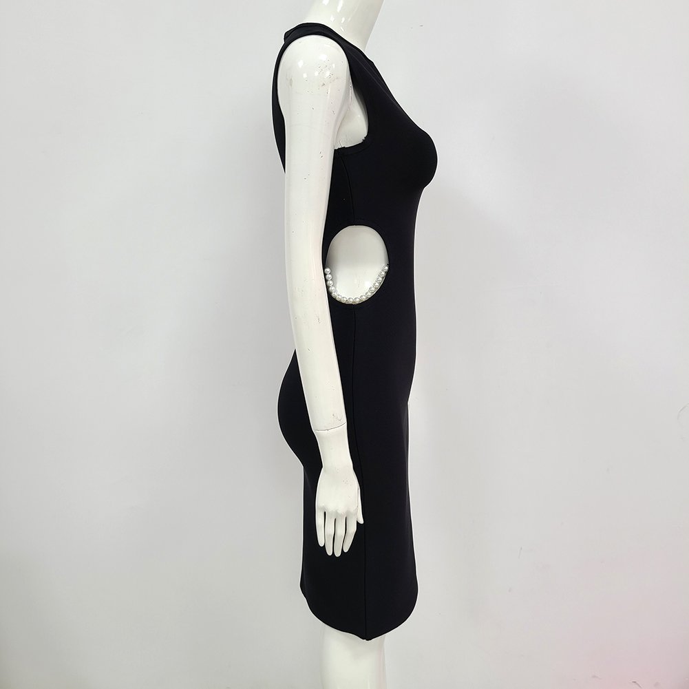 New Arrival Summer Beading Women Celebrity Evening Party Bodycon Dress