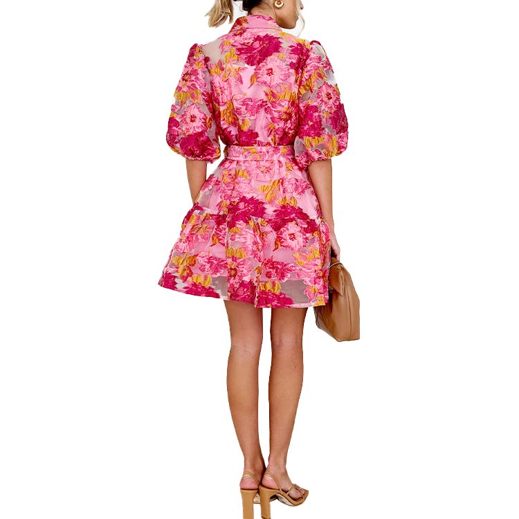 2024 fashion OEM Custom logo manufacturer formal maxi dress For Women Bodycon Lady Elegant Floral Clothing Women Casual Dress