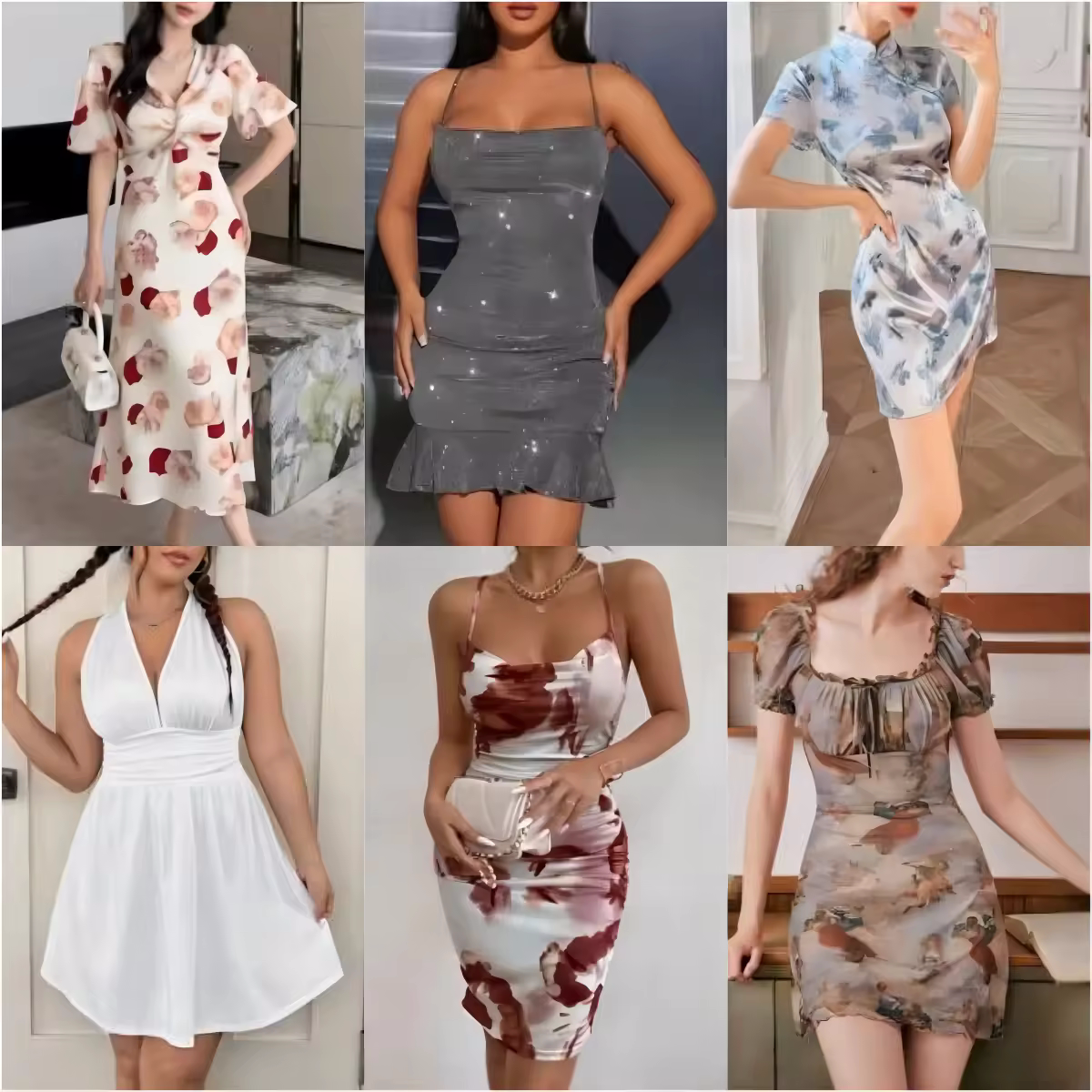 Fashion Clearance Clothes Wholesale Casual Dresses T-shirts Mixed Packaging Random Delivery Stock Women's Clothing Stock