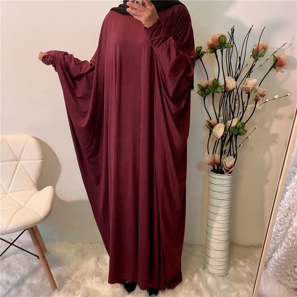 kaftan dubai abaya turkey long sleeve hijab dress turkish lslamic clothing muslim Women's Long Sleeve Solid Casual Dress 2023