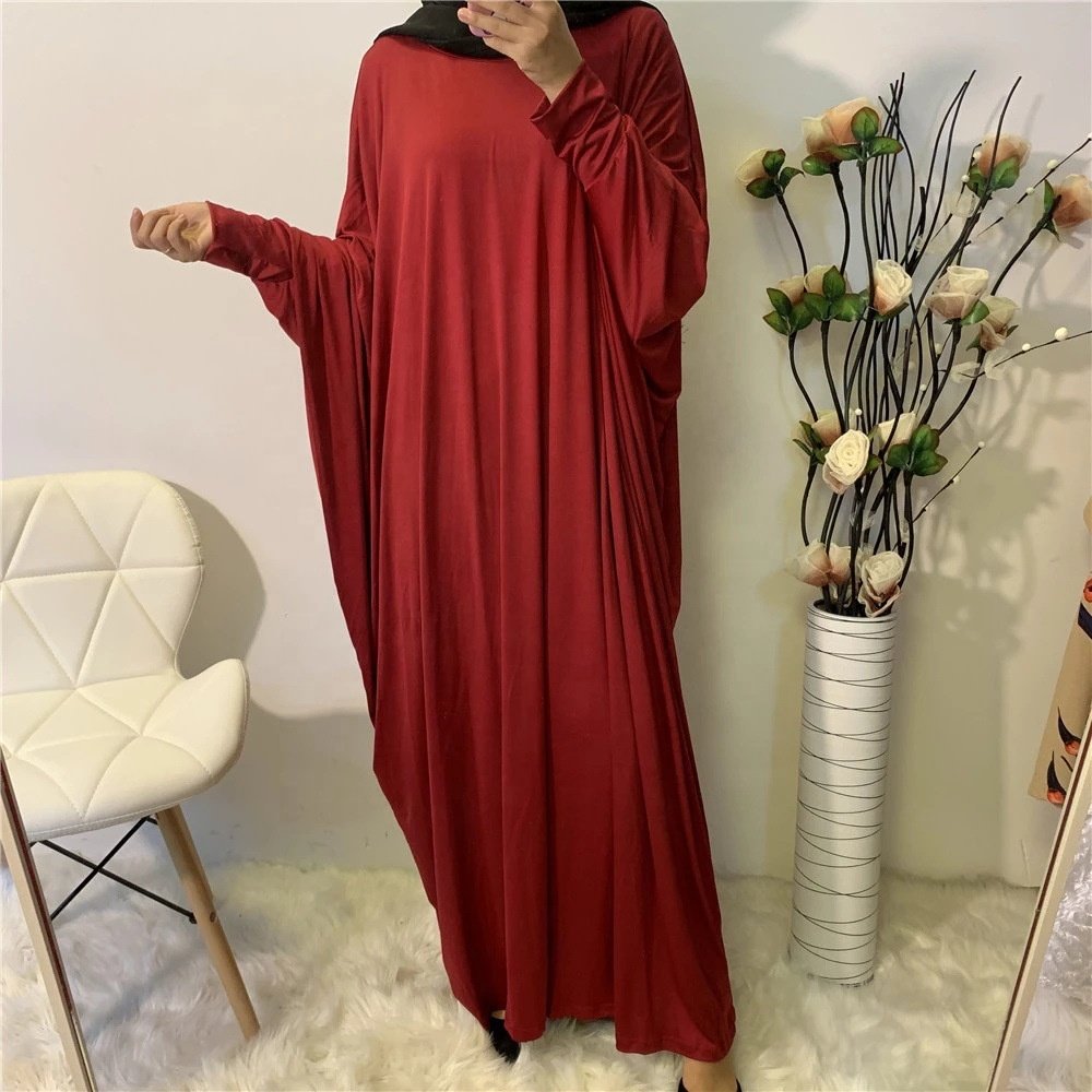 kaftan dubai abaya turkey long sleeve hijab dress turkish lslamic clothing muslim Women's Long Sleeve Solid Casual Dress 2023