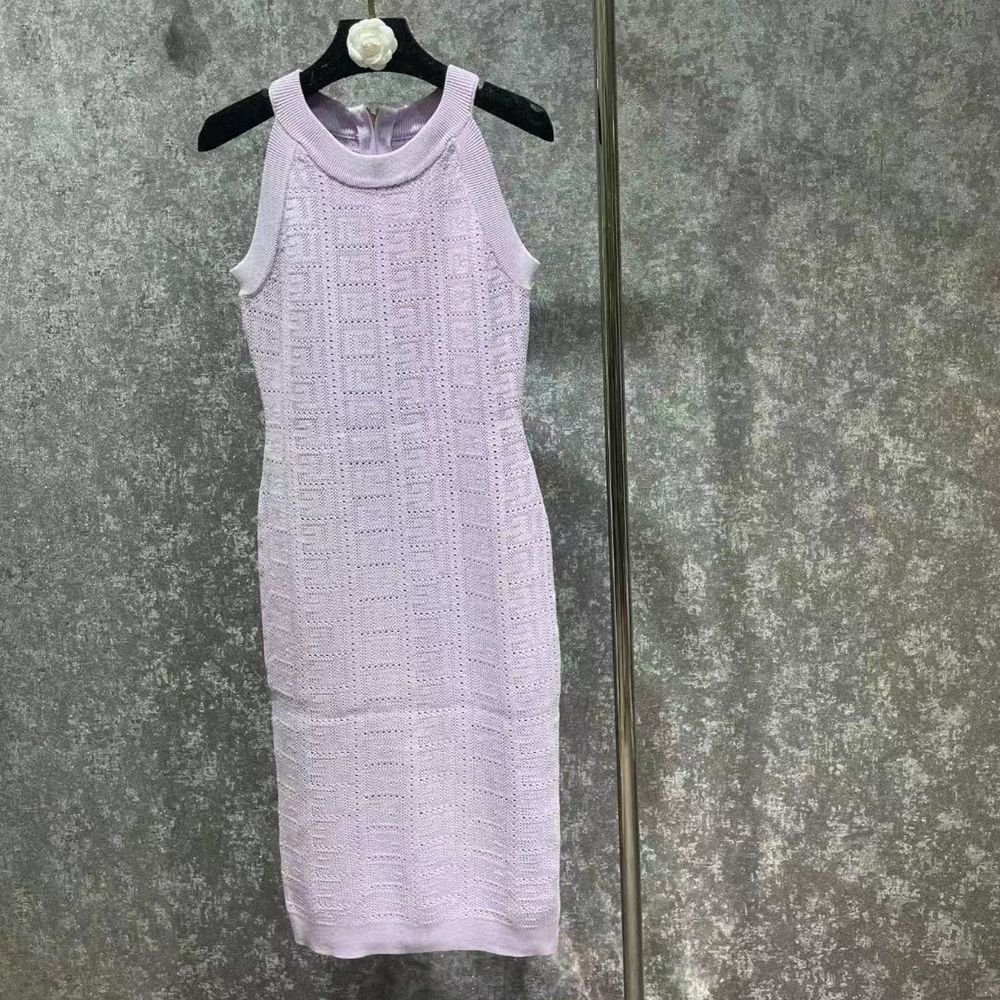 Women's 2023 New Casual Long Sleeveless Slim Fall Outdoor Knit Sweater Dresses