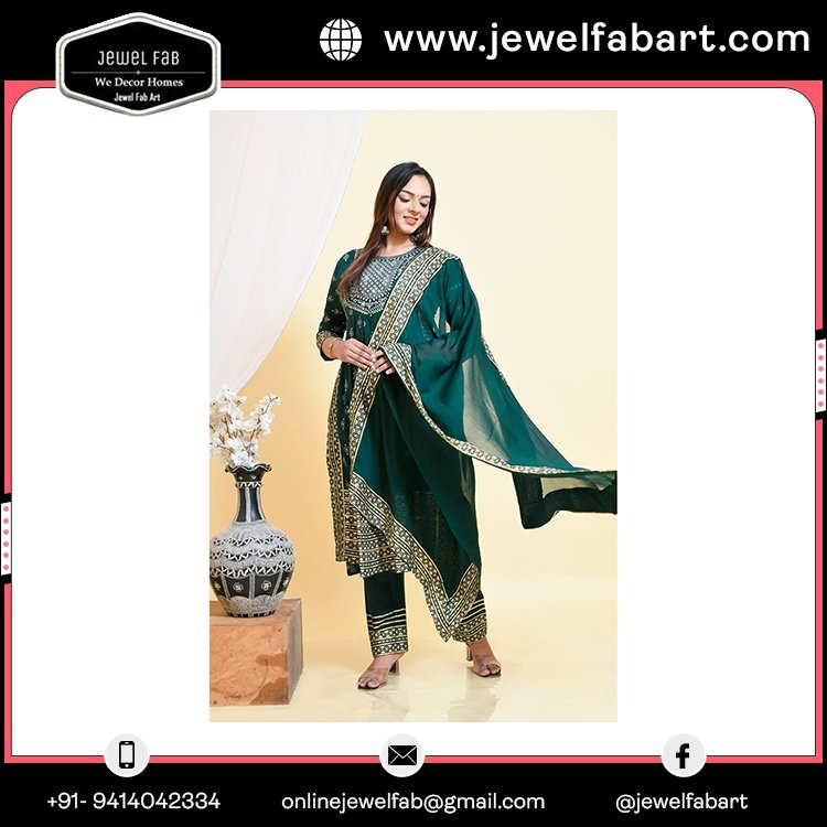 Fresh Stock Of Wedding Anniversary Wear Hand Worked Kurti Pant And Dupatta Buy Most Versatile Indian Wear Dress Clothes