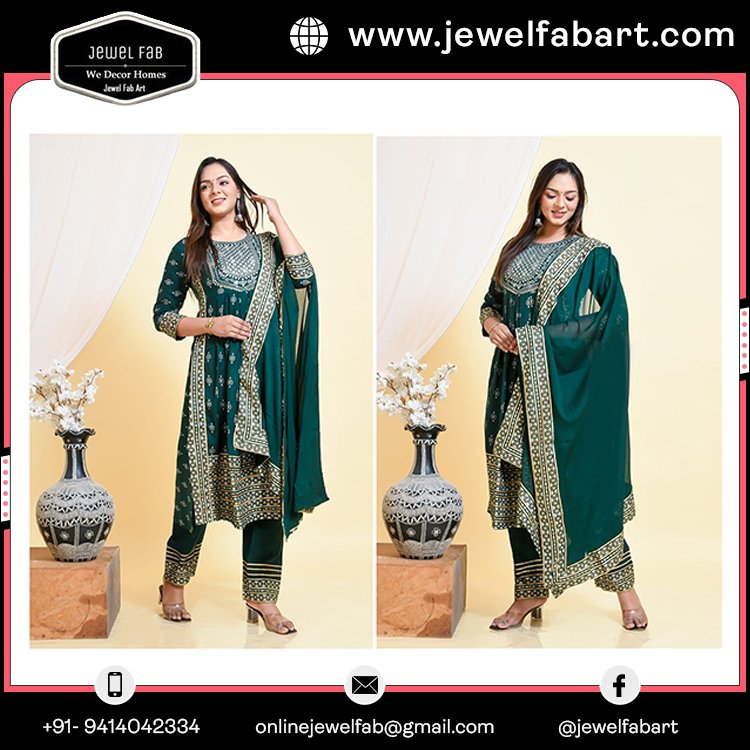 Fresh Stock Of Wedding Anniversary Wear Hand Worked Kurti Pant And Dupatta Buy Most Versatile Indian Wear Dress Clothes