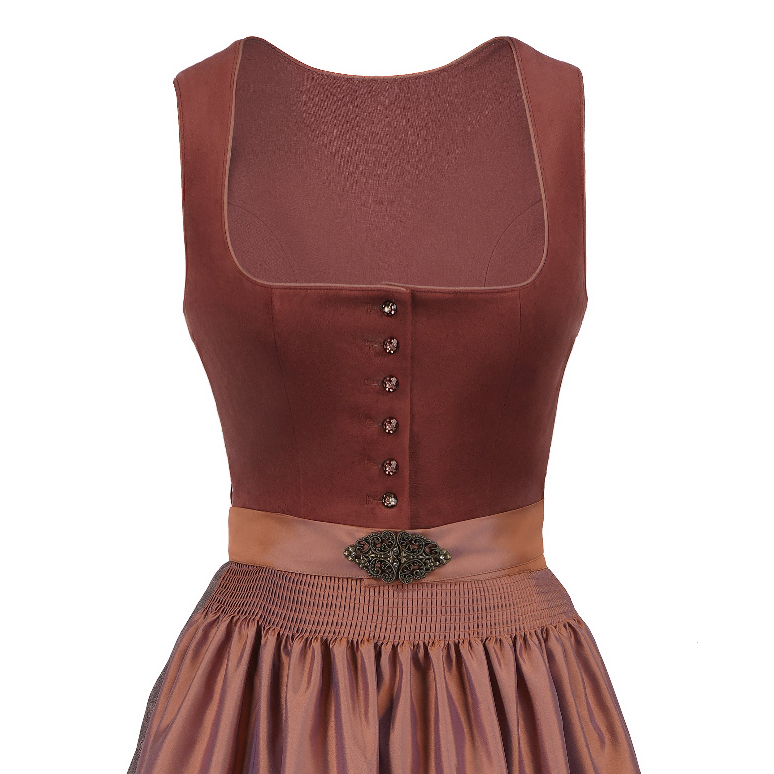 EHO-075 Traditional Woman Beautiful Trachtenmode Dirndl Dress German Bavaria Girls Mini Dirndl Embroidery Gingham Dress