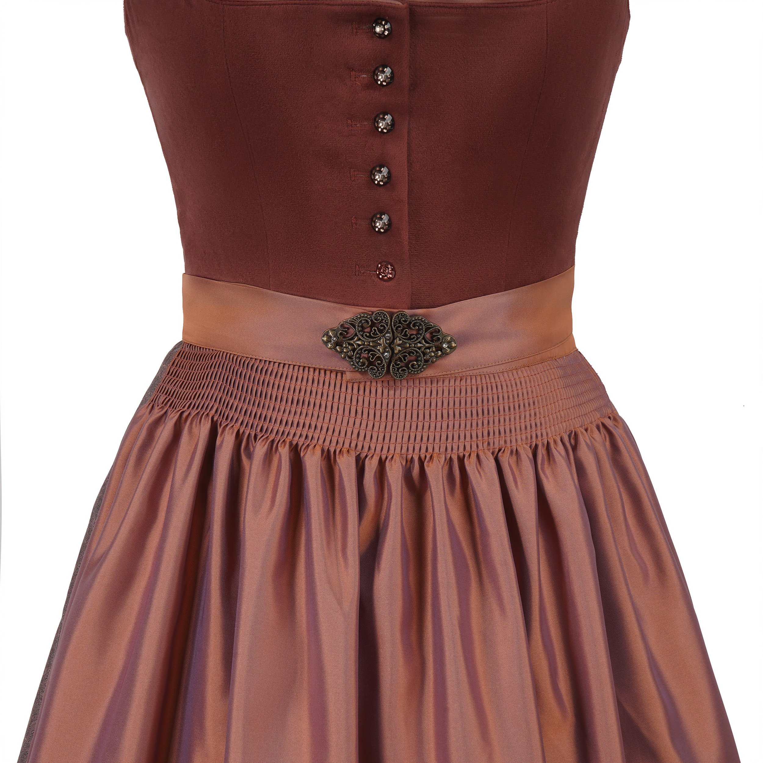 EHO-075 Traditional Woman Beautiful Trachtenmode Dirndl Dress German Bavaria Girls Mini Dirndl Embroidery Gingham Dress