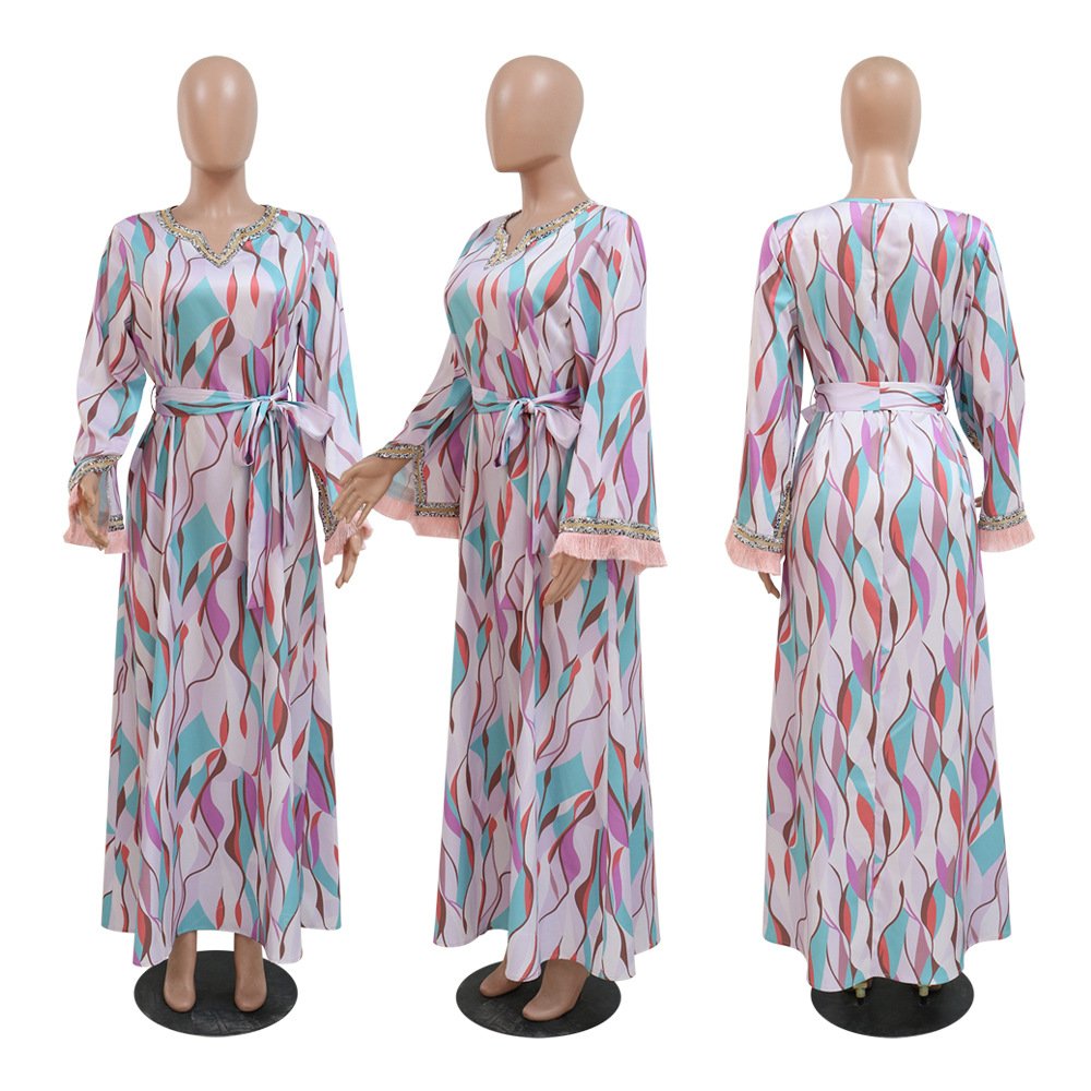 R-136 Abayas Dubai Middle East Simple Modest Kaftan Islamic Clothing Abaya Women Muslim Dresses