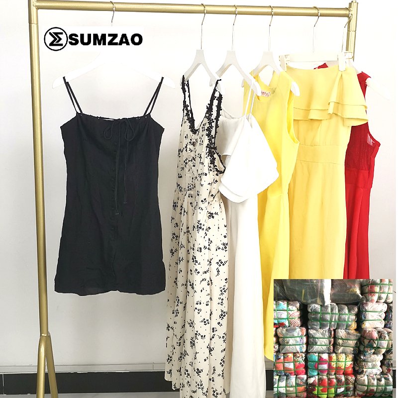 Summer Spring used clothes grade a mixed used clothes dress women used clothes bale dress