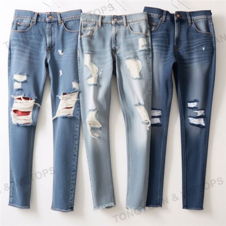 Plus Size New Women Second-Hand Jeans Trousers Ladies High Waist Skinny Denim Jeans Mix Design
