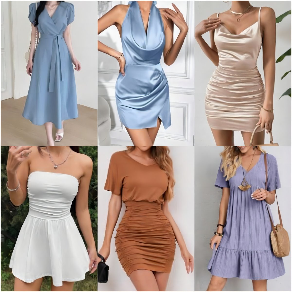 2024 Summer Short sleeved Dress stock Women's Casual Clothing Dress Random Shipment