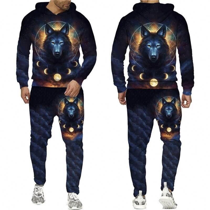 Athletic Workout Sweatsuit Plus Size Men's Custom Made Clothing Vendor Wholesale All Over Printing Sweat Suit