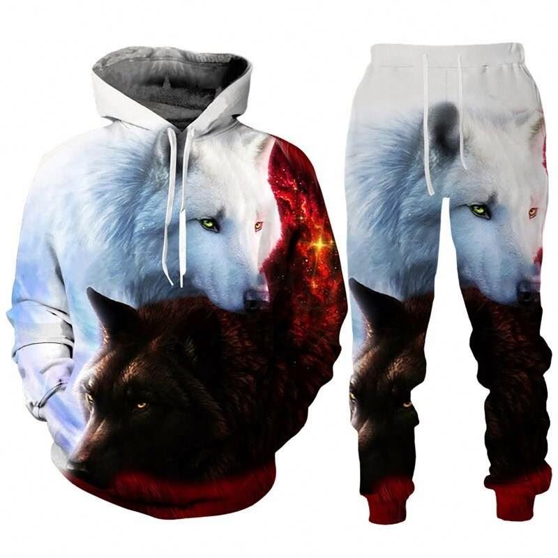Athletic Workout Sweatsuit Plus Size Men's Custom Made Clothing Vendor Wholesale All Over Printing Sweat Suit