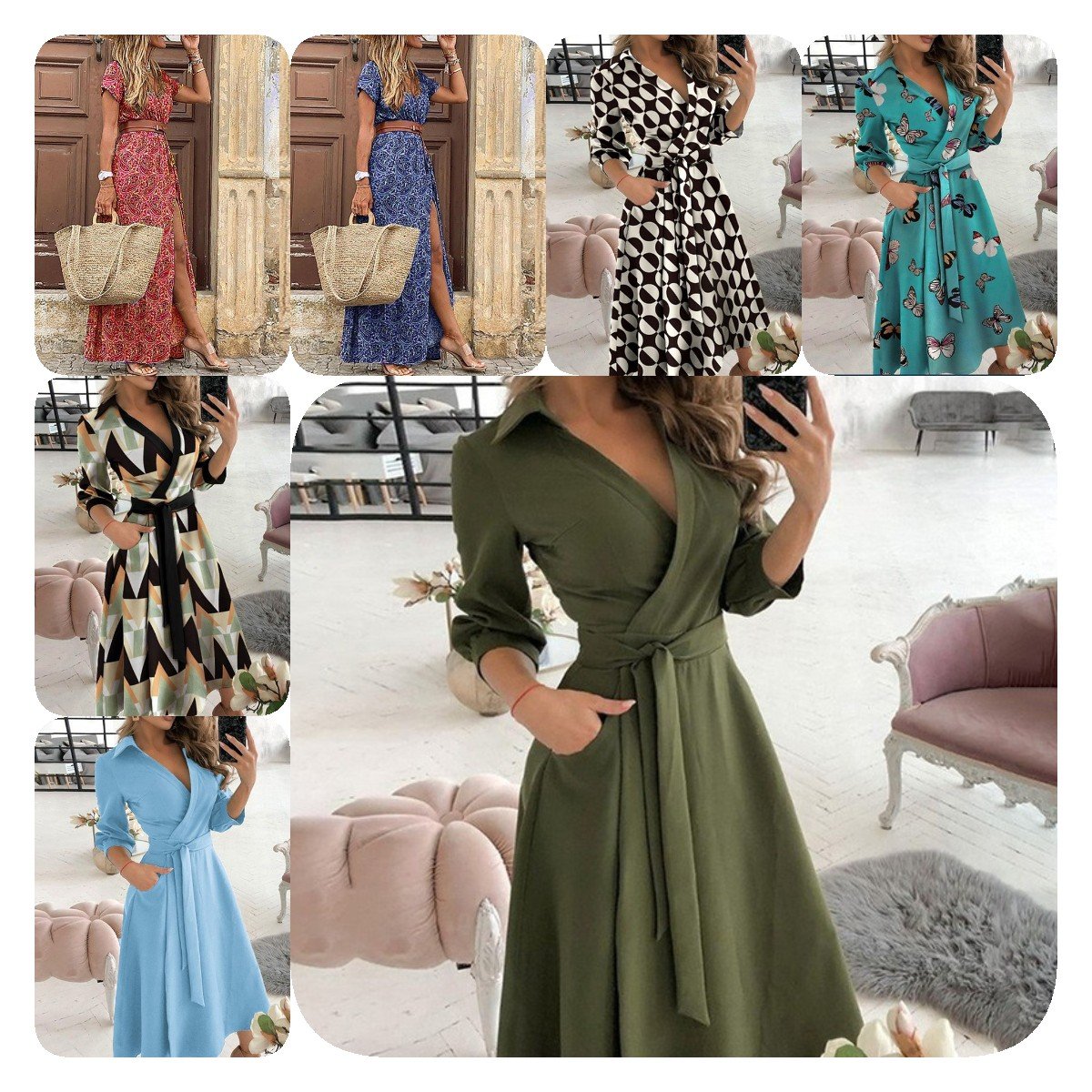 Clearance a variety of women's dresses pretty sister dress off size