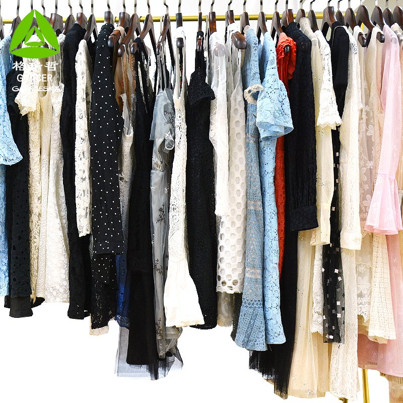 Ladies Lace Dress Second Hand Clothes Mixed Wholesale Price Sale Used Clothes