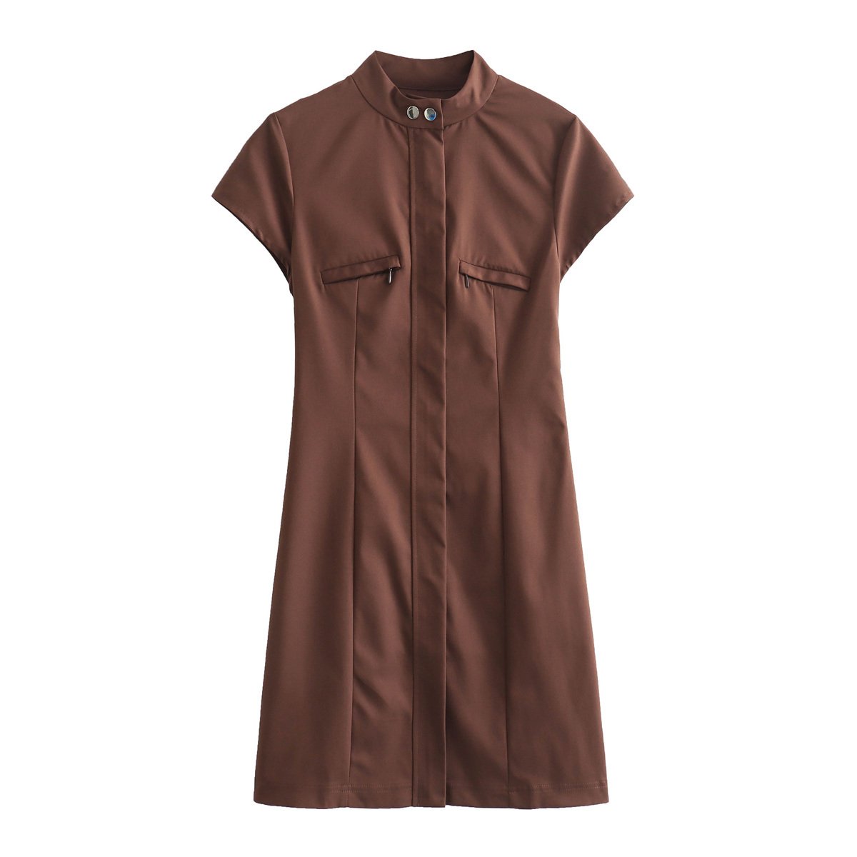 2024 Women's New Fashion Slim Short Dress Retro women's summer New style chic women Mujer