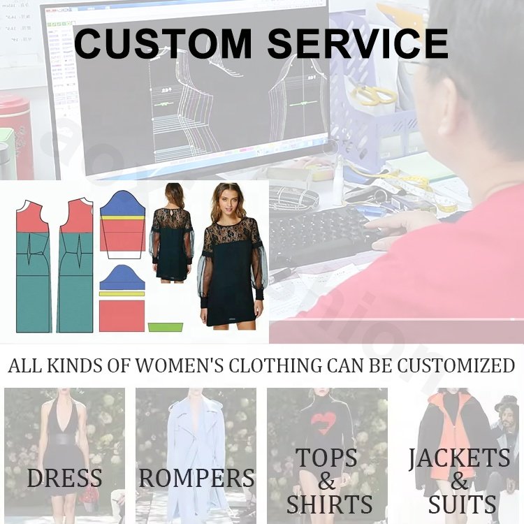 Wholesale Ladies Floral Embroidery Linen Cotton Deep V Neck Dress Customized Women Ruffles Puff Sleeve Vacation Casual Dresses