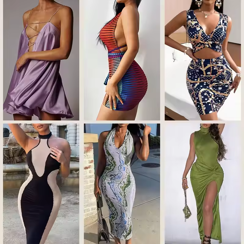 Anan Clearancesili Women's clothes wholesale casual dresses mixed packaging random delivery stock clothing 7 days for proofing
