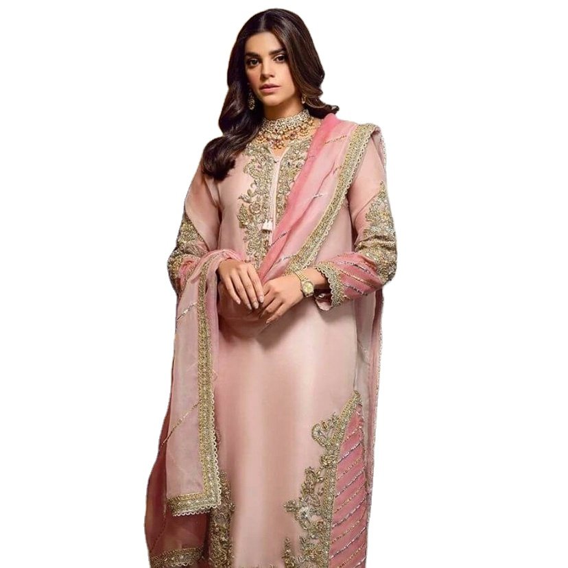 Heavy Fox Georgette with Embroidery Sequence Work suit collection