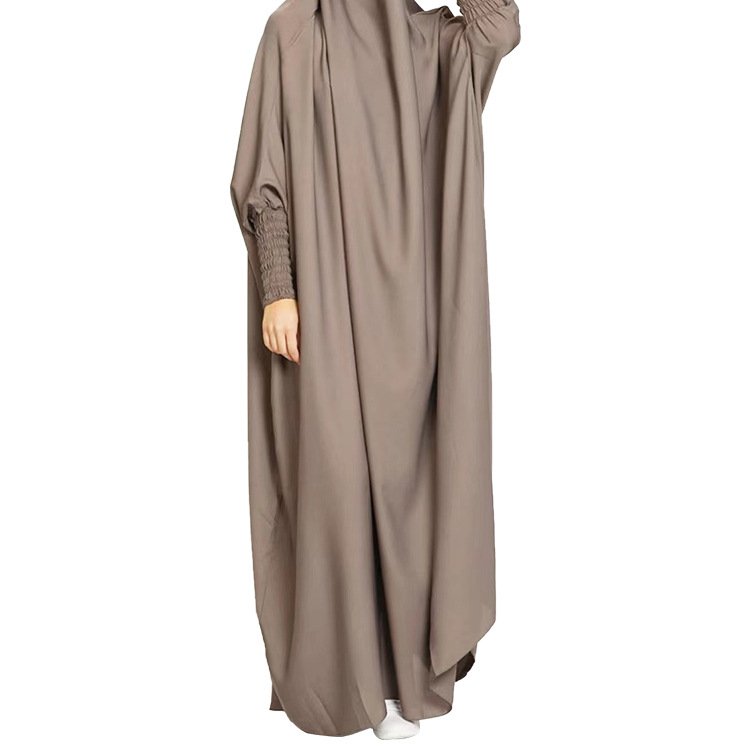 Hot Selling Islamic Polyester Dubai Prayer Abaya Fashionable Arab Casual Dress Hijab Muslim Women Jilbab