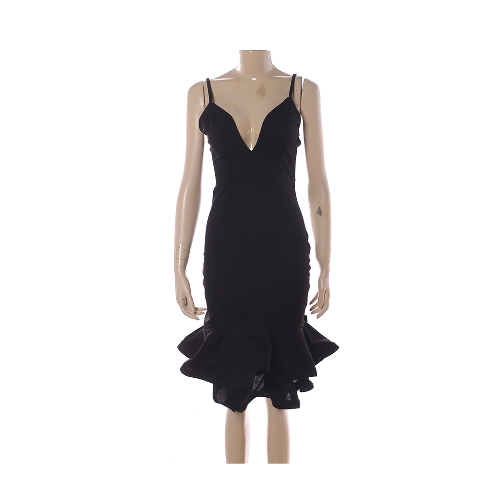 2022 new arrival OEM Custom Design summer Cheap Solid Dress Spaghetti Slip Slim fit bodycon Casual dresses women