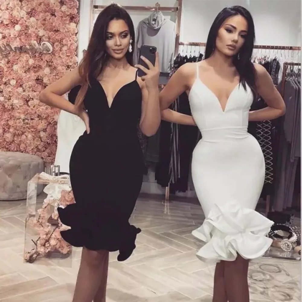 2022 new arrival OEM Custom Design summer Cheap Solid Dress Spaghetti Slip Slim fit bodycon Casual dresses women