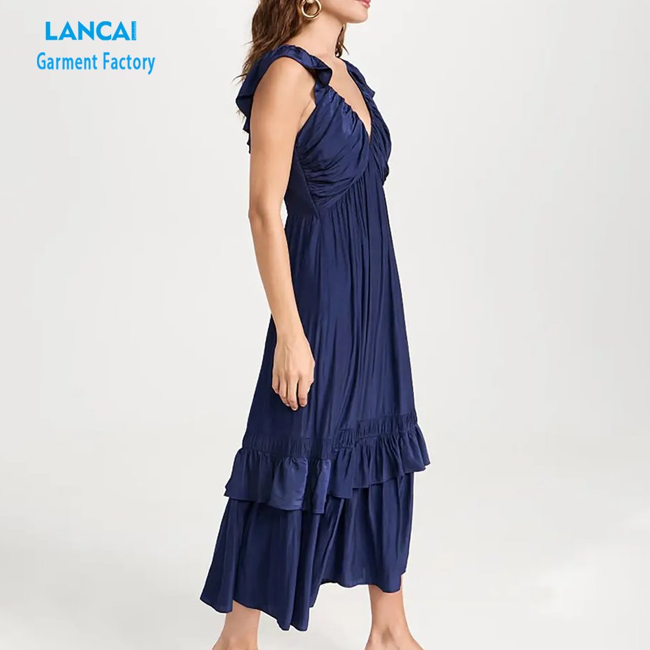 Clothing Manufacturers Custom Womens Elegant Casual Dresses Designer Clothes Girls Ladies Dress