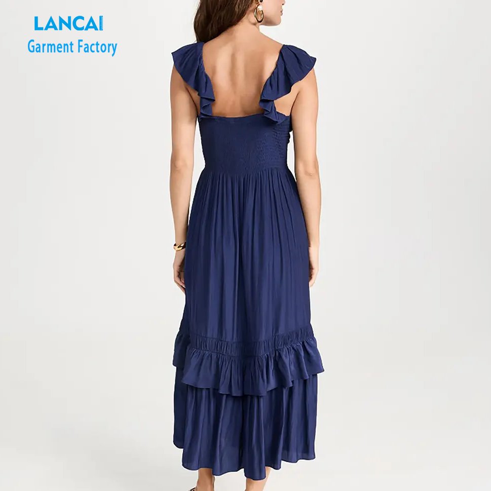 Clothing Manufacturers Custom Womens Elegant Casual Dresses Designer Clothes Girls Ladies Dress