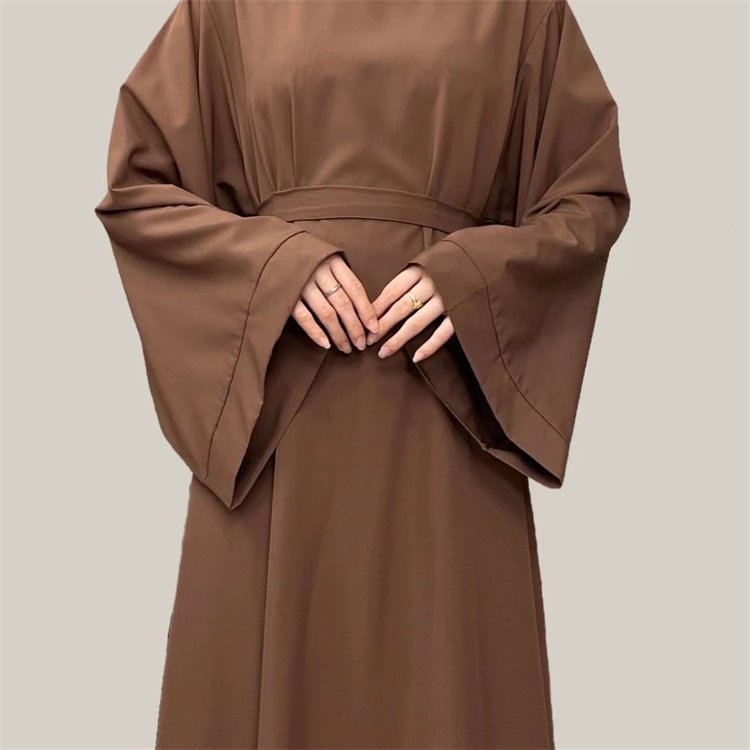 Middle East Dubai Turkey multi-color large size women's basic casual dress