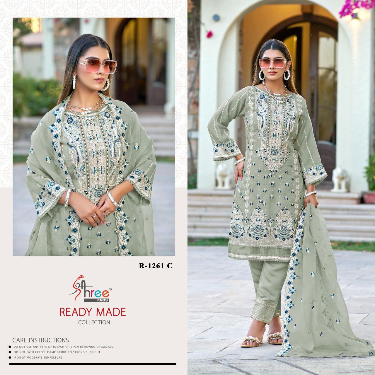 2024 Trendy Attire Organza Ready To Wear Fancy Work Pakistani Suit for Party Wear Occasion from Indian Supplier