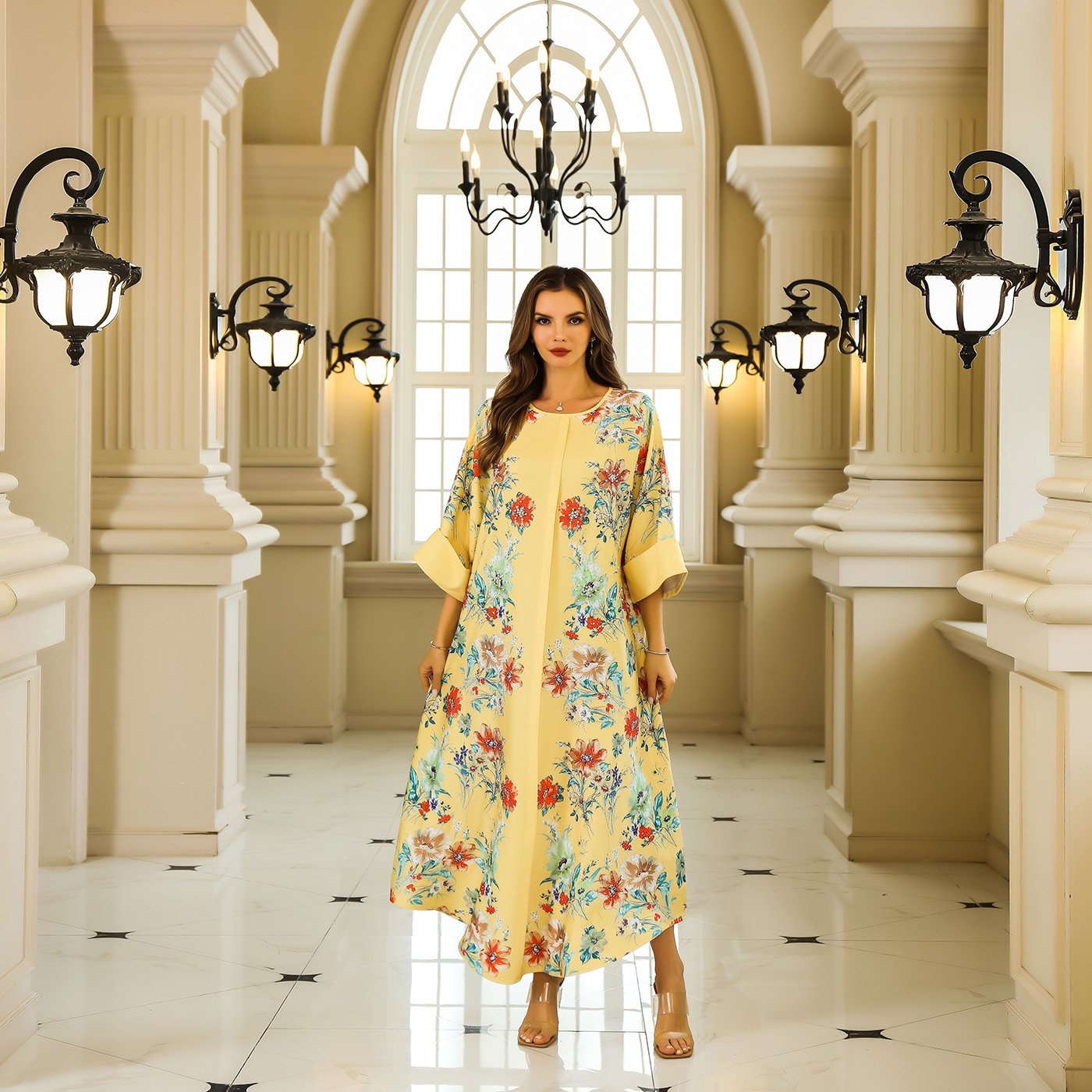 Dubai Middle East Muslim Robe Women's Clothing Abaya Women's Robe Dresses Wholesale