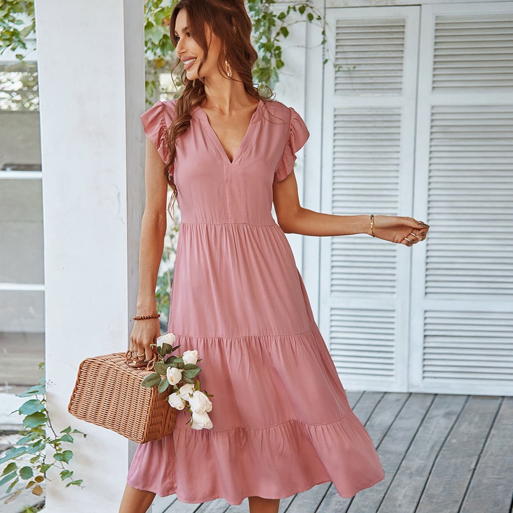 Factory Direct China Trendy Comfortable Casual Wear Dress Elegant Design For Daily Chic Style