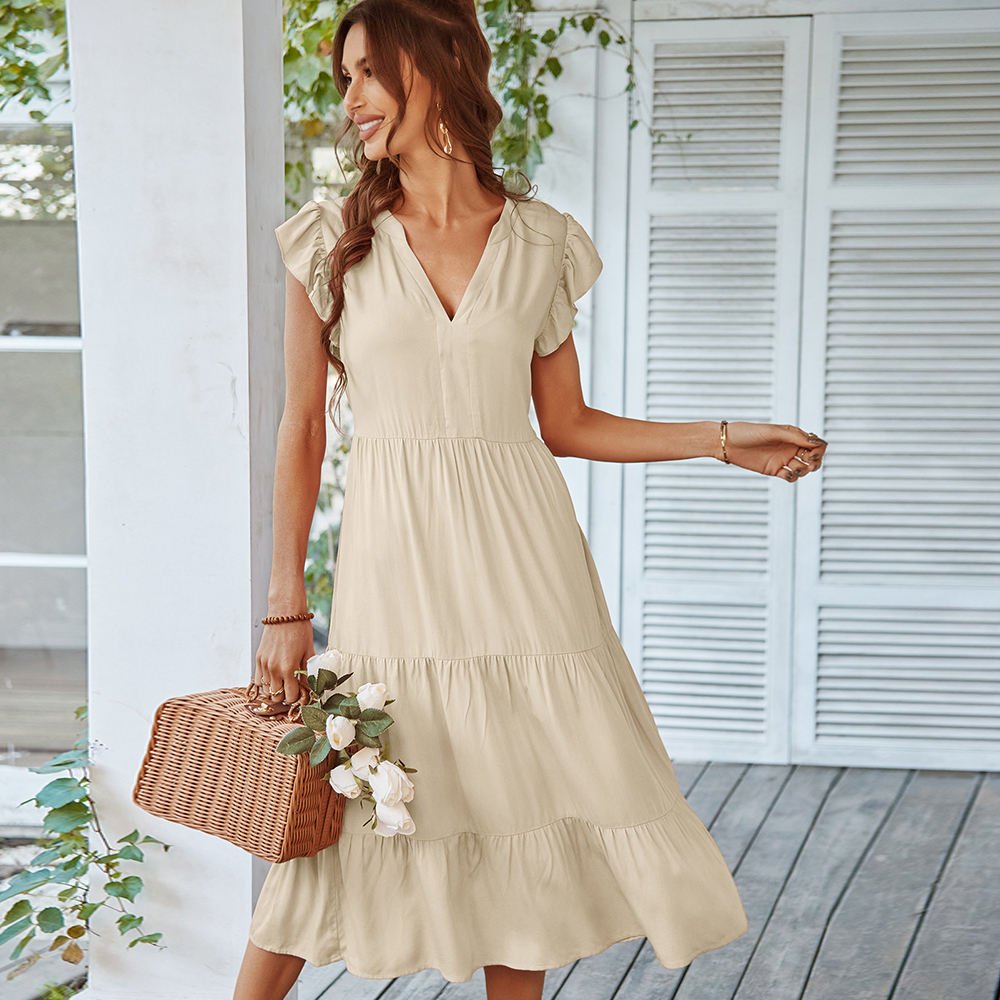 Factory Direct China Trendy Comfortable Casual Wear Dress Elegant Design For Daily Chic Style