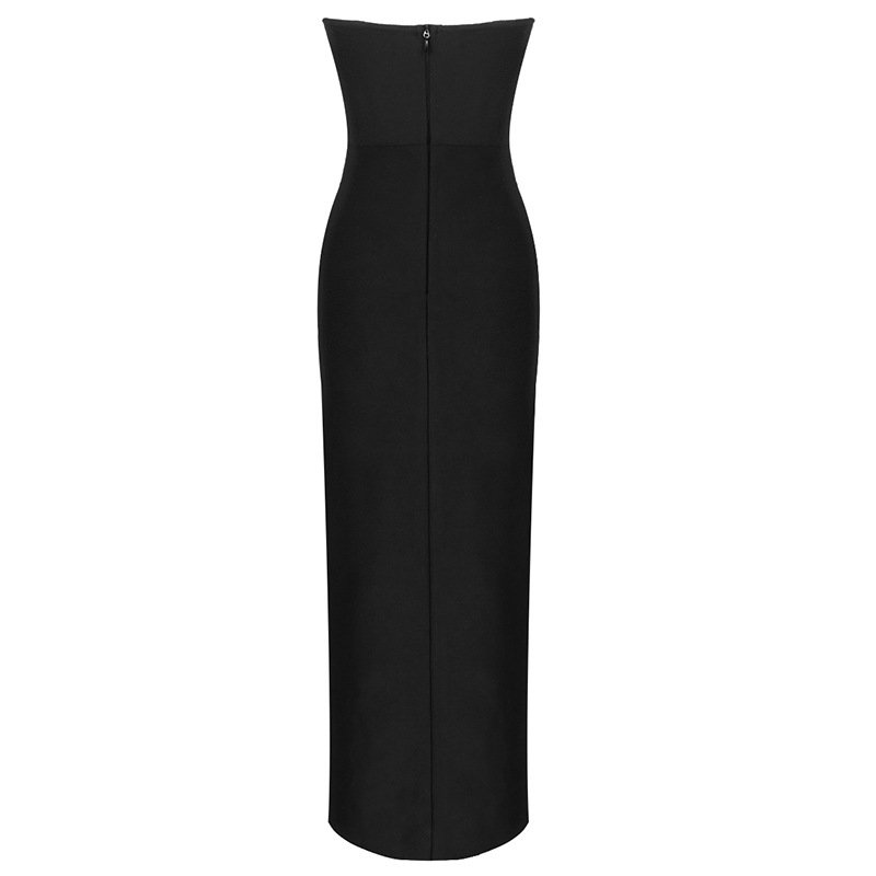 wrap sexy floor length fabric women dress casual party dress