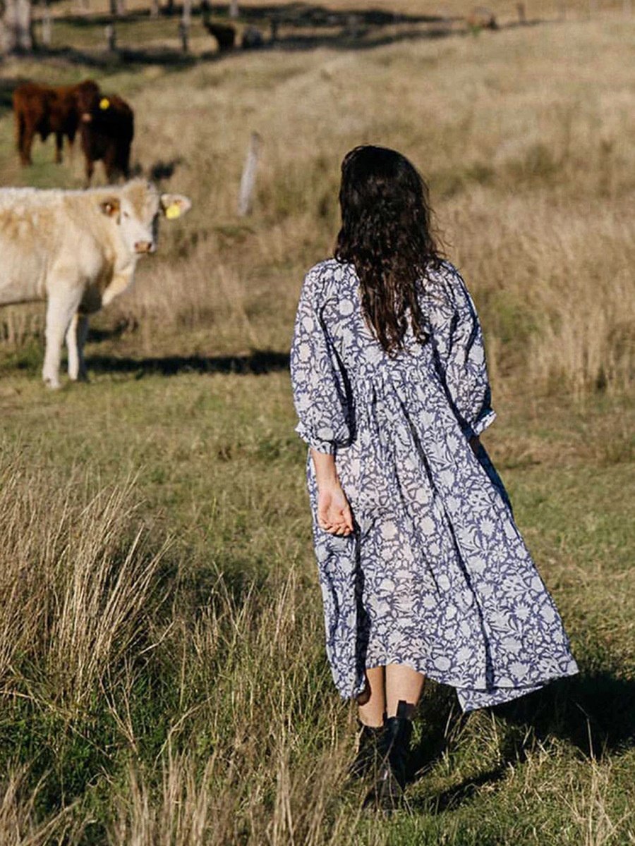 Hot selling new fashion women's clothing fitting floral midi summer boho dresses women beach casual dresses
