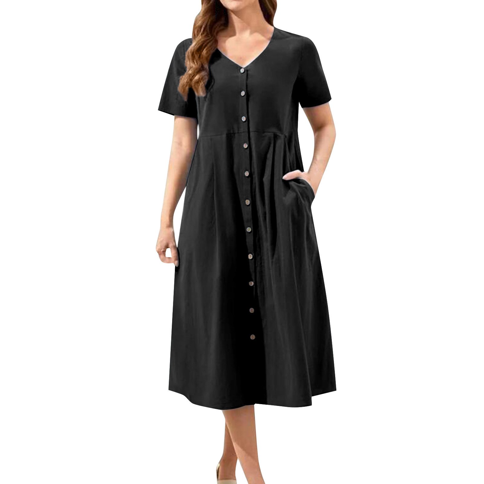 Casual Dress Print Women Short Sleeve Custom OEM Women Dress