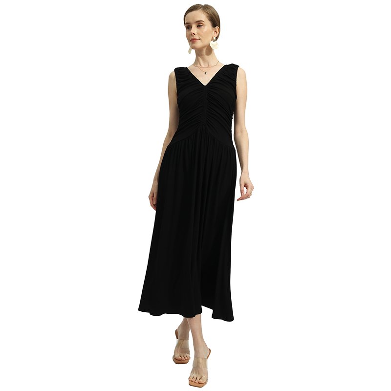 2024 new summer V neck sleeveless loose casual dresses women's clothing dress for formal occasion