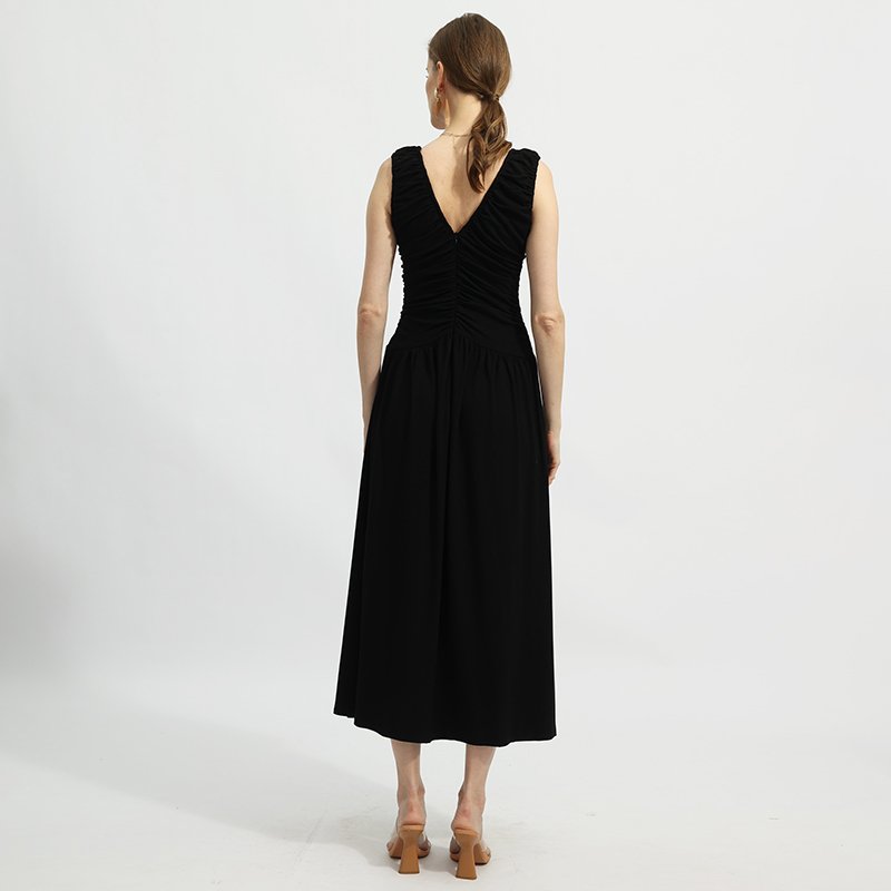 2024 new summer V neck sleeveless loose casual dresses women's clothing dress for formal occasion
