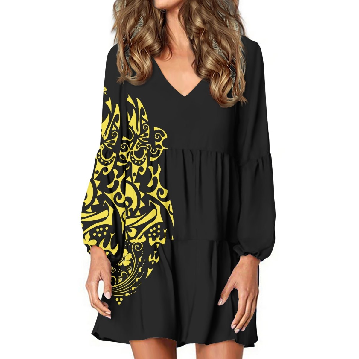 All Over Print Dress Polynesian Tribal Hawaiian Clothing Hibiscus Samoan Tapa Flower Holiday Dresses Dropshipping Clothing Women