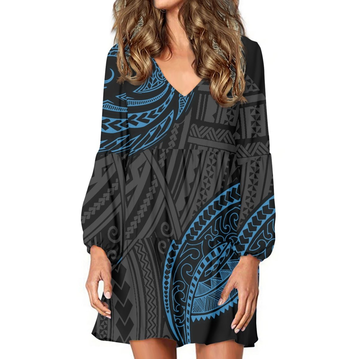 All Over Print Dress Polynesian Tribal Hawaiian Clothing Hibiscus Samoan Tapa Flower Holiday Dresses Dropshipping Clothing Women