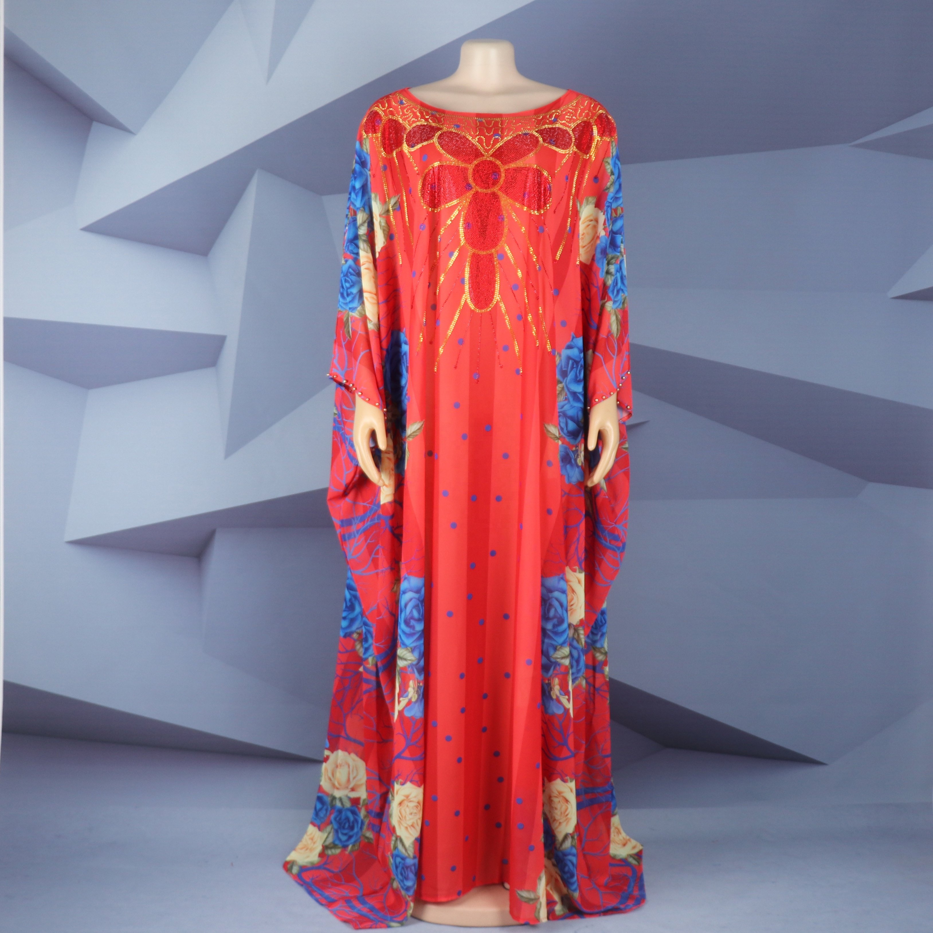In Stock latin american dresses chiffon fashion women clothing african style casual dress rhinestone womens two piece sets