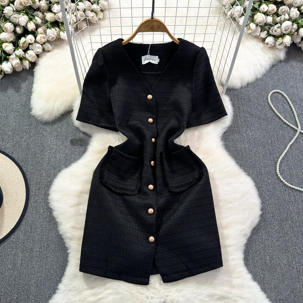 Summer Women's v-neck Short Sleeve mini Casual Dresses